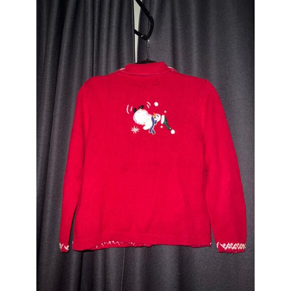Ugly Christmas Sweater Xmas Vintage Cardigan Size Petite Small - Picture 3 of 3